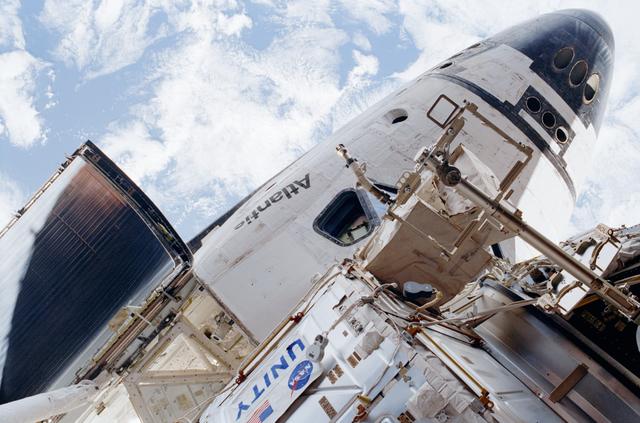 NASA image: PAD mounted between Node 1 and PMA 1