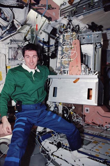 NASA image: Krikalev at work in Node 1