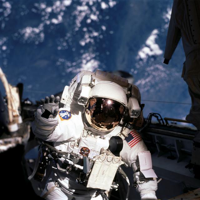 NASA image: Close view of Forrester during EVA