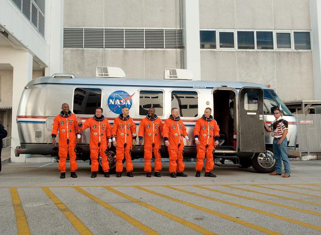NASA image: STS-129 Crew Walk Out