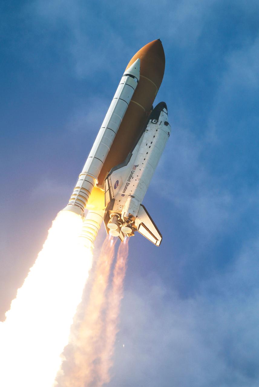 CAPE CANAVERAL, Fla. - With nearly 7 million pounds of thrust generated by twin solid rocket boosters and three main engines, space shuttle Atlantis races to orbit over Launch Pad 39A at NASA's Kennedy Space Center in Florida. Liftoff on its STS-129 mission came at 2:28 p.m. EST Nov. 16. Aboard are crew members Commander Charles O. Hobaugh; Pilot Barry E. Wilmore; and Mission Specialists Leland Melvin, Randy Bresnik, Mike Foreman and Robert L. Satcher Jr. On STS-129, the crew will deliver two ExPRESS Logistics Carriers to the International Space Station, the largest of the shuttle's cargo carriers, containing 15 spare pieces of equipment including two gyroscopes, two nitrogen tank assemblies, two pump modules, an ammonia tank assembly and a spare latching end effector for the station's robotic arm. Atlantis will return to Earth a station crew member, Nicole Stott, who has spent more than two months aboard the orbiting laboratory. STS-129 is slated to be the final space shuttle Expedition crew rotation flight. For information on the STS-129 mission and crew, visit http://www.nasa.gov/mission_pages/shuttle/shuttlemissions/sts129/index.html. Photo credit: NASA/Kenny Allen