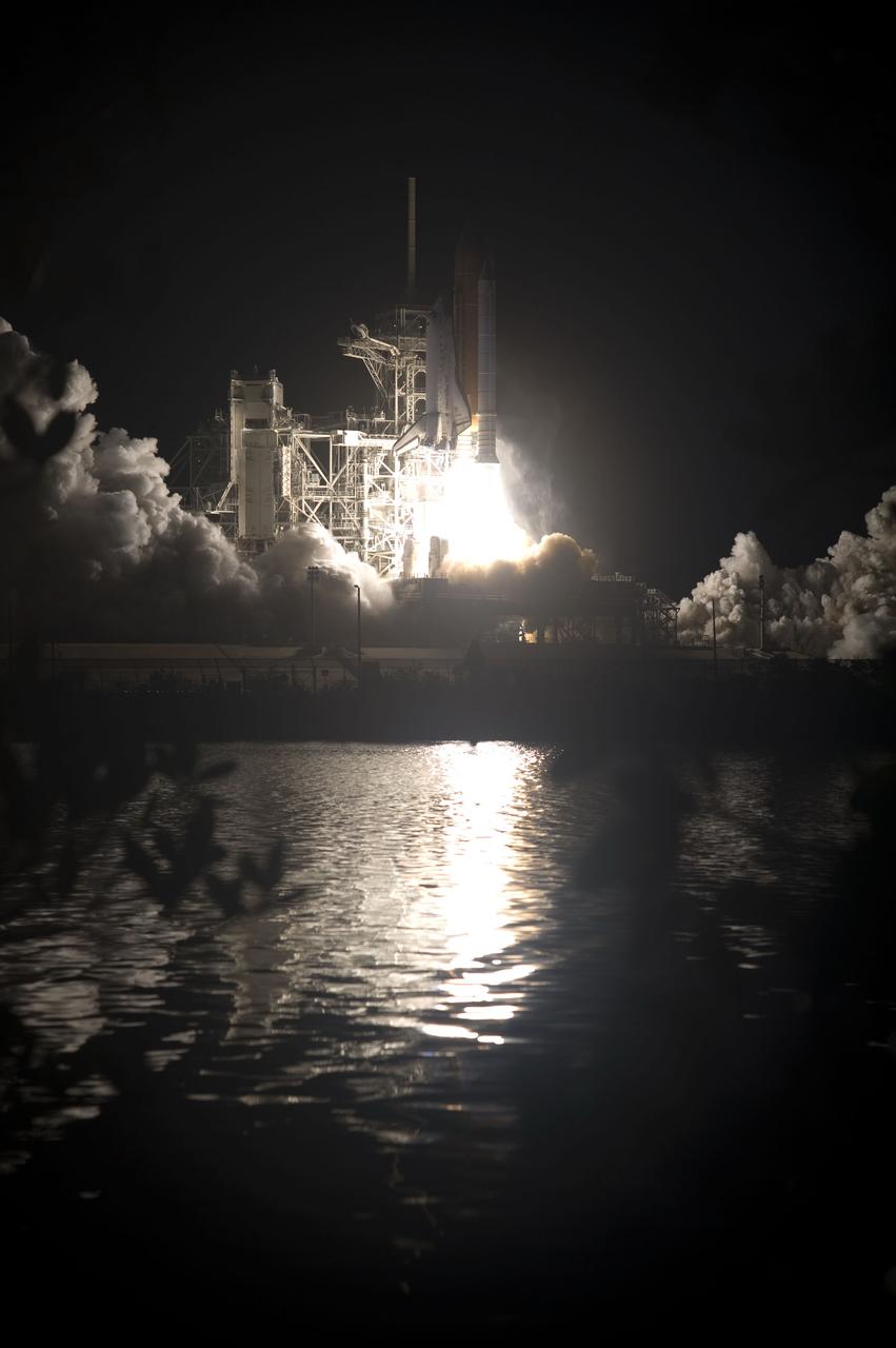 STS131-S-042 (5 April 2010) --- Space shuttle Discovery and its seven-member STS-131 crew head toward Earth orbit and rendezvous with the International Space Station. Liftoff was at 6:21 a.m. (EDT) on April 5, 2010, from launch pad 39A at NASA's Kennedy Space Center. Onboard are NASA astronauts Alan Poindexter, commander; James P. Dutton Jr., pilot; Rick Mastracchio, Dorothy Metcalf-Lindenburger, Stephanie Wilson and Clayton Anderson; along with Japan Aerospace Exploration Agency (JAXA) astronaut Naoko Yamazaki, all mission specialists. The crew will deliver the multi-purpose logistics module Leonardo, filled with supplies, a new crew sleeping quarters and science racks that will be transferred to the International Space Station's laboratories. The crew also will switch out a gyroscope on the station’s truss structure, install a spare ammonia storage tank and retrieve a Japanese experiment from the station’s exterior. STS-131 is the 33rd shuttle mission to the station and the 131st shuttle mission overall.