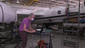 NASAâ€™s ER-2 High Altitude aircraft prepared for DCOTSS mission