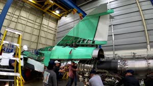 Jet Engine Installed on NASAâ€™s Quiet Supersonic X-59