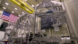 Orion Spacecraft Artemis 1 Transportation and Vertical Lift Move into the NASAâ€™s Plum Brook Station Space Environments Complex, Sandusky, Ohio