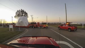 Orion Spacecraft Artemis 1 Transportation Escort Vehicle View Time-lapse from Lahm Airfield in Mansfield, Ohio to NASAâ€™s Plum Brook Station Space Environments Complex, Sandusky, Ohio
