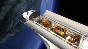 Servicing Mission 4: Atlantis Cargo Bay Carrier Fly-Over