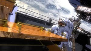 HST SM4 COS Installation EVA Pull Out