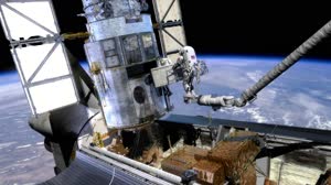 HST SM4 WFC3 Installation EVA Retracting