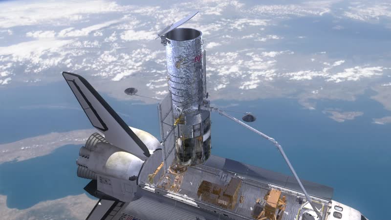 HST SM4 Hubble Deploy Release Apature