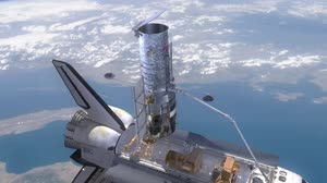 HST SM4 Hubble Deploy Release Apature