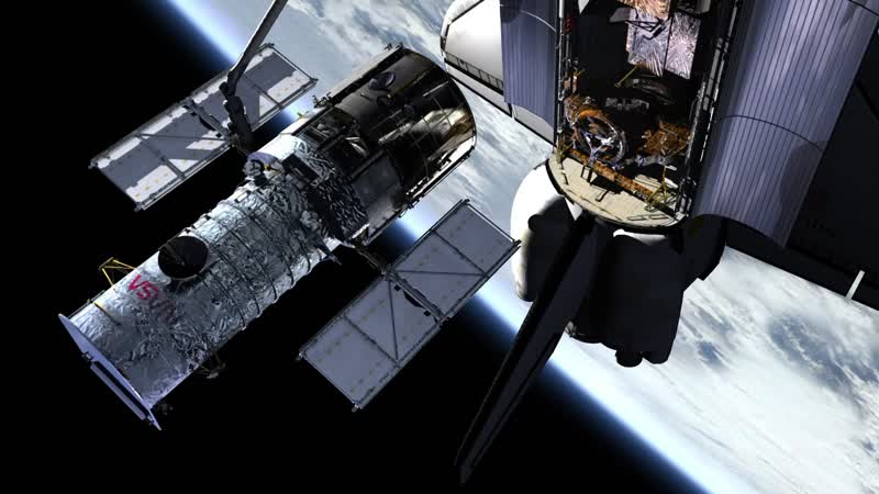 HST SM4 Rendezvous and Capture Robotic Arm Coupling HST