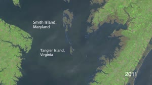 Zoom in to Smith Island, MD