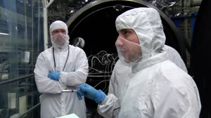 TIRS TVAC1 Opening The Vacuum Chamber