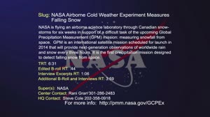 NASA Airborne Cold Weather Experiment Measures Falling Snow GCPEx