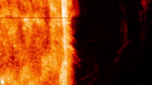 A First for NASA's IRIS: Observing a Gigantic Eruption of Solar Material