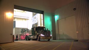 ICESat-2 Testing and Integration B-roll: ATLAS Truck Leaves
