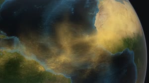 Satellite Tracks Saharan Dust To Amazon In 3-D: Saharan Dust Close Up