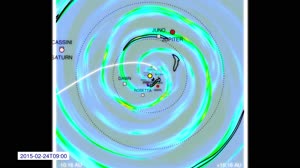 Tracking Space Weather for New Horizons with an Enlil Model