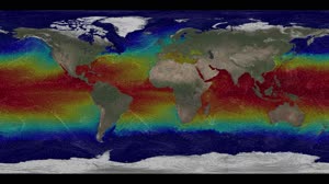 A Global Tour of Precipitation from NASA: MUR Sea Surface Temperature (SST) data with MERRA winds.