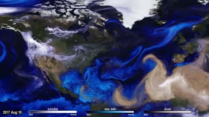2017 Hurricanes and Aerosols Simulation