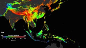 NASA Landslide Model: Southeast Asia