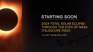 2024 Total Solar Eclipse: Through the Eyes of NASA [Telescope Feed]