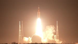 Artemis I Launch from NASA Causeway (Slo Mo)