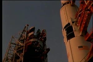 Footage of activities at LC39A, the Industrial area of KSC and an LCC firing room.