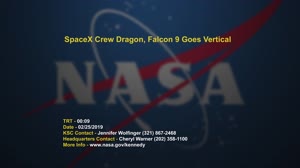 SpaceX Crew Dragon, Falcon 9 Goes Vertical