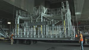 Core Stage Engine Service Platform installation on Mobile Launcher