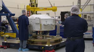 SpaceX CRS-18 IDA-3 Installation into SpaceX Dragon Trunk