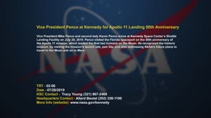 Vice President Pence at Kennedy for Apollo 11 Landing 50th Anniversary
