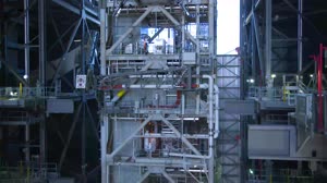 Mobile Launcher Travels Back to Pad 39B - Timelapse