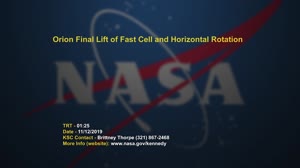 Orion Final Lift of Fast Cell and Horizontal Rotation