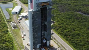 CCP Boeing CST-100 Starliner OFT Lift and Mate Footage - DRONE