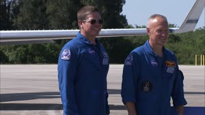 NASA Hosts Crew Arrival News Conference for the agencyâ€™s SpaceX Demo-2 Flight Test - BROLL