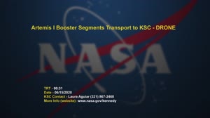 Artemis I Booster Segments Transport to KSC