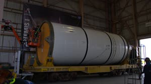 Artemis I Booster Segment Uncap