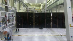 Artemis 1 Solar Array Wing Deploy and Inspection