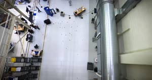 Artemis I Spacecraft Adapter Jettison Fairing Install