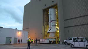 Artemis I SLS Aft Segments Transport to VAB