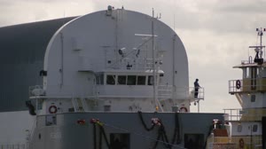 Artemis I Core Stage Arrival at KSC - BROLL