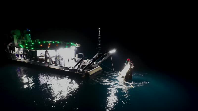 Still from “SpaceX Crew-1 Splashdown - DRONE” on NASA Image and Video Library