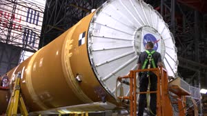 Artemis I Core Stage and SRBs