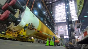 Artemis I SLS Core Stage Lift Ops - TIMELAPSE