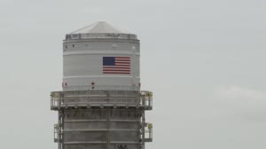 Artemis I Interim Cryogenic Propulsion Stage (ICPS) move to the Vehicle Assembly Building (VAB).