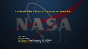 Landsat-9 Atlas V Booster Transport to Launch Pad
