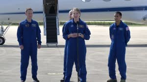 NASA Hosts Media Event for the agencyâ€™s SpaceX Crew-3 Mission -- Crew Arrival at LLF