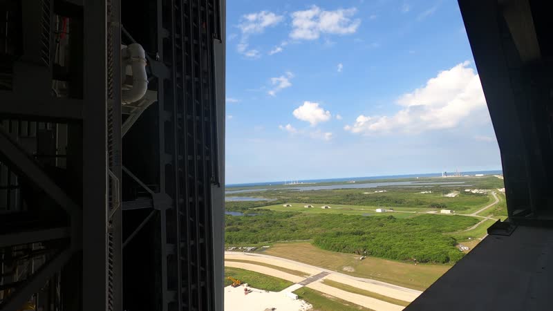 Still from “Artemis I Rollout for Launch - TIMELAPSE” on NASA Image and Video Library